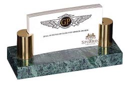 Green Marble Business Card Holder