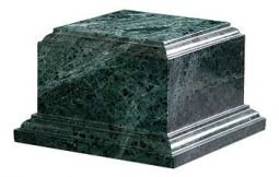 Green Marble Square Pedestal 3" x 3"