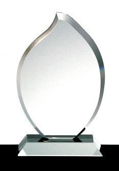 Flame 7.5", Optical Crystal- Includes Base