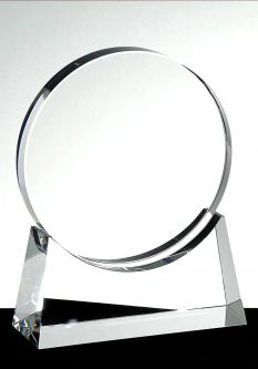 Gemini 5 Diameter x 7" Tall, Optical Crystal- Includes Base